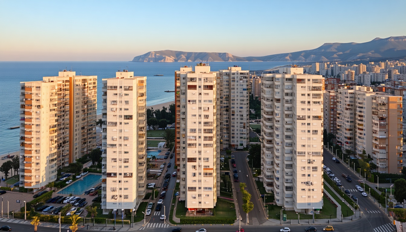 Antalya şehir merkezinin havadan görünümü